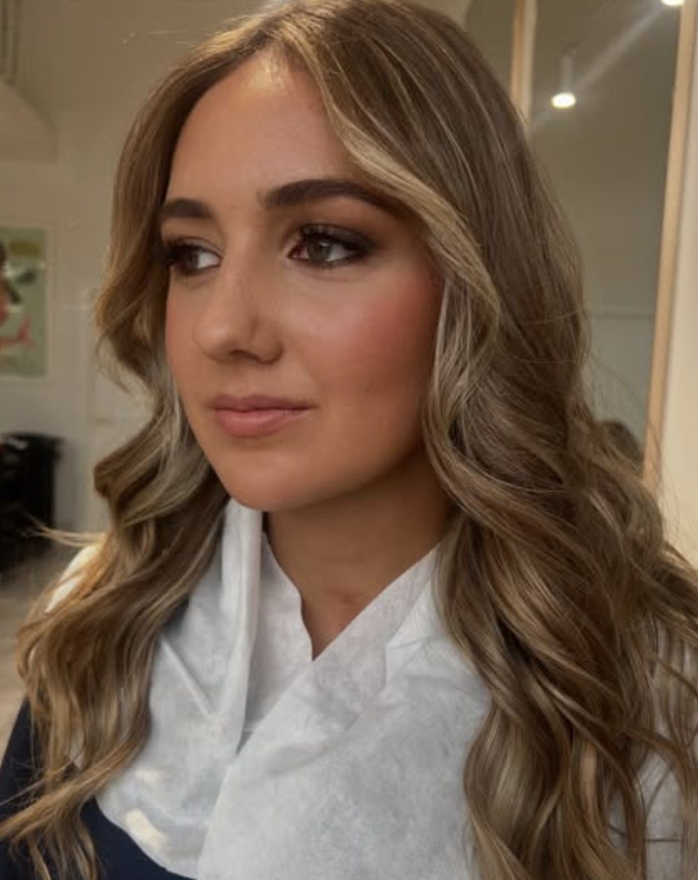 Polished formal event hair styling